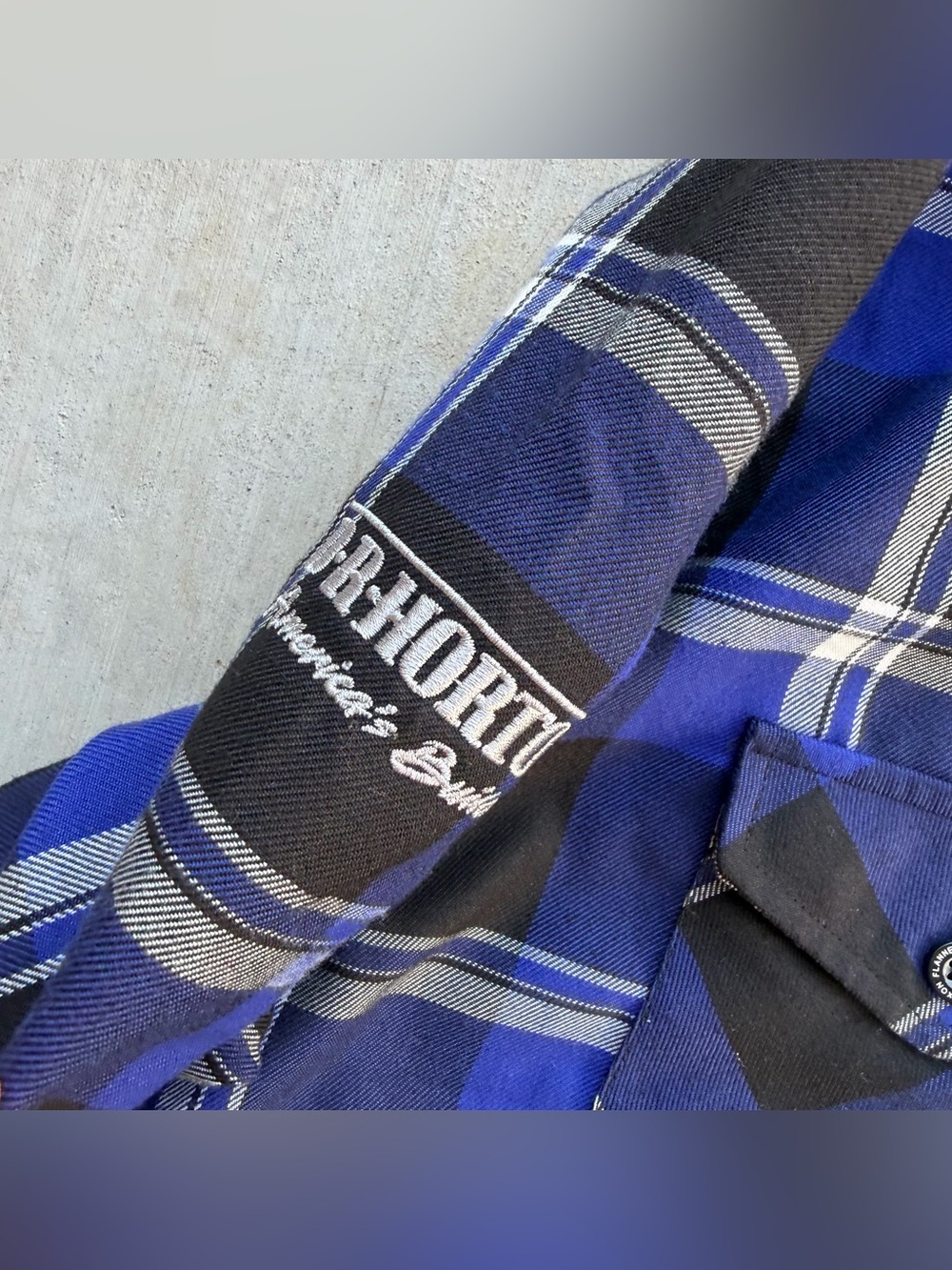 Dixxon Flannel Co CPT Shirt Men Size XL Plaid Blue - Picture 6 of 8